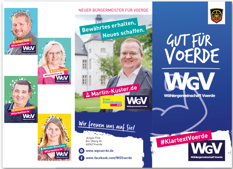 WGV Flyer Kommunalwahl 2020 außen